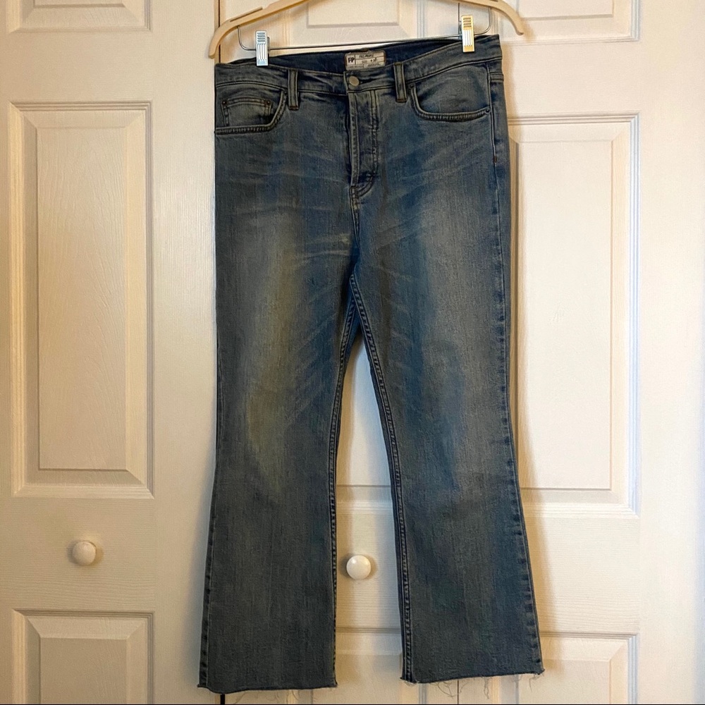 Free People Cropped Flair Jeans
